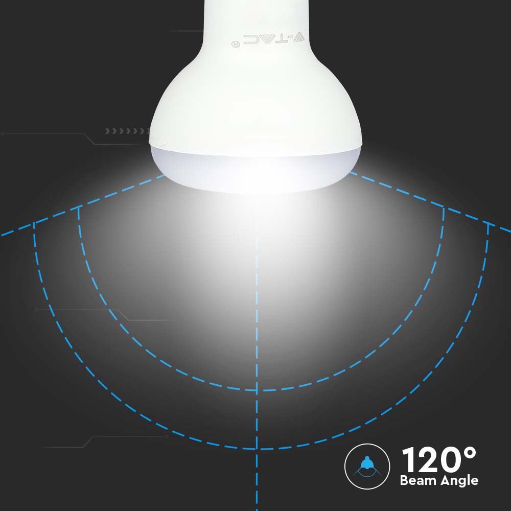 LED Bulb - SAMSUNG CHIP 4.8W E14 R50 Plastic 6400K img 2