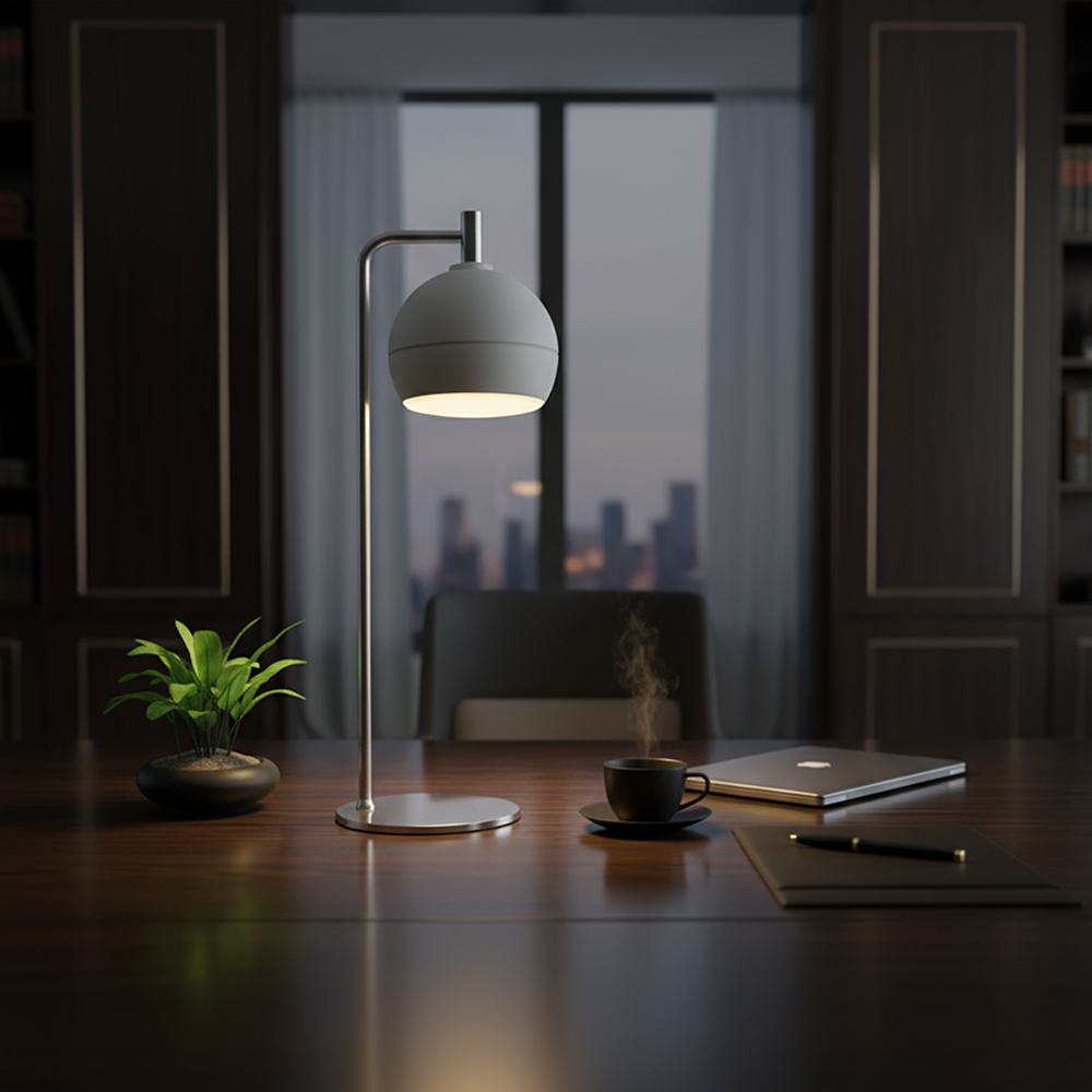 10W LED Decorative Lamp (D140*T5mm) 3000K Brushed Nickel+White