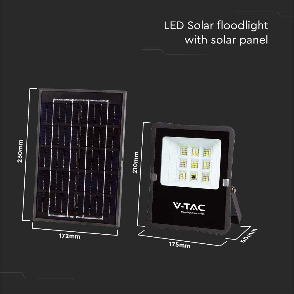 6W Solar Flodlight 6400K