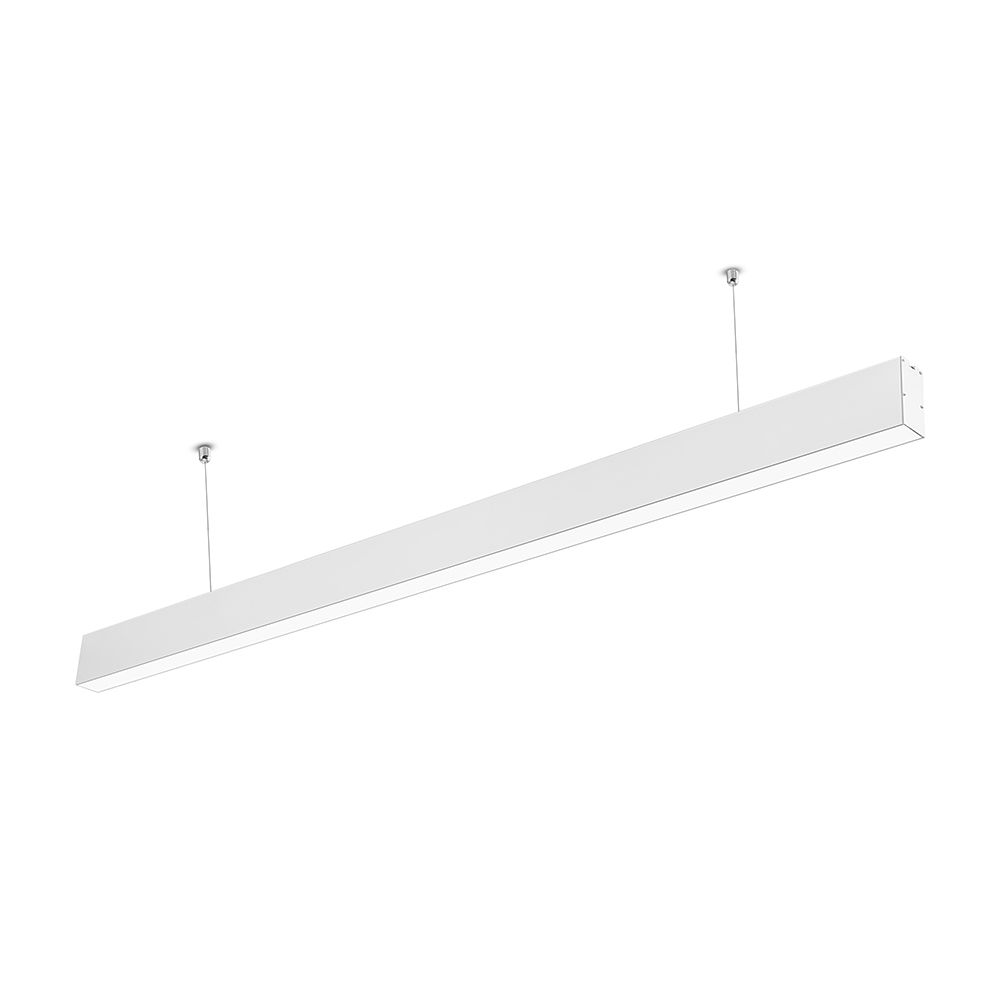 LED Linear Light SAMSUNG CHIP - 40W Hanging Suspension White Body 6400K 1200x35x67mm img 2