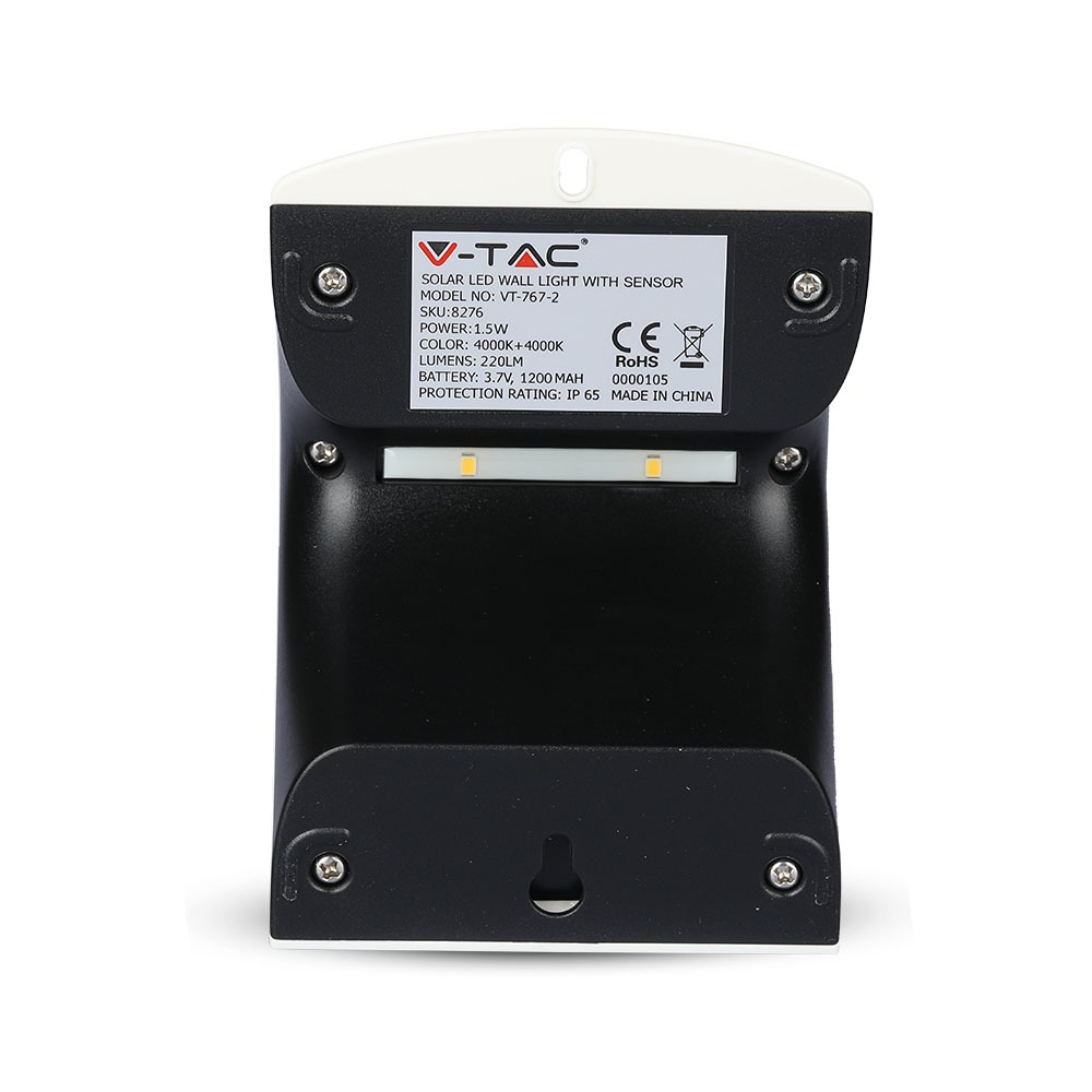 1.5W LED Lampada Solare 4000K Corpo Bianco img 4