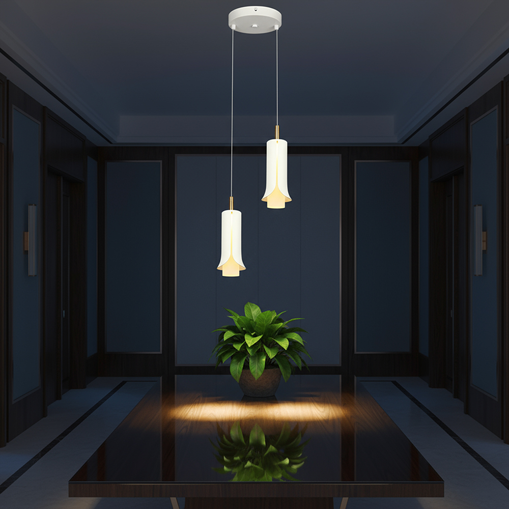 2X5W LED Decorative Hanging Lamp (D150*H30mm) 3000K Sandy White