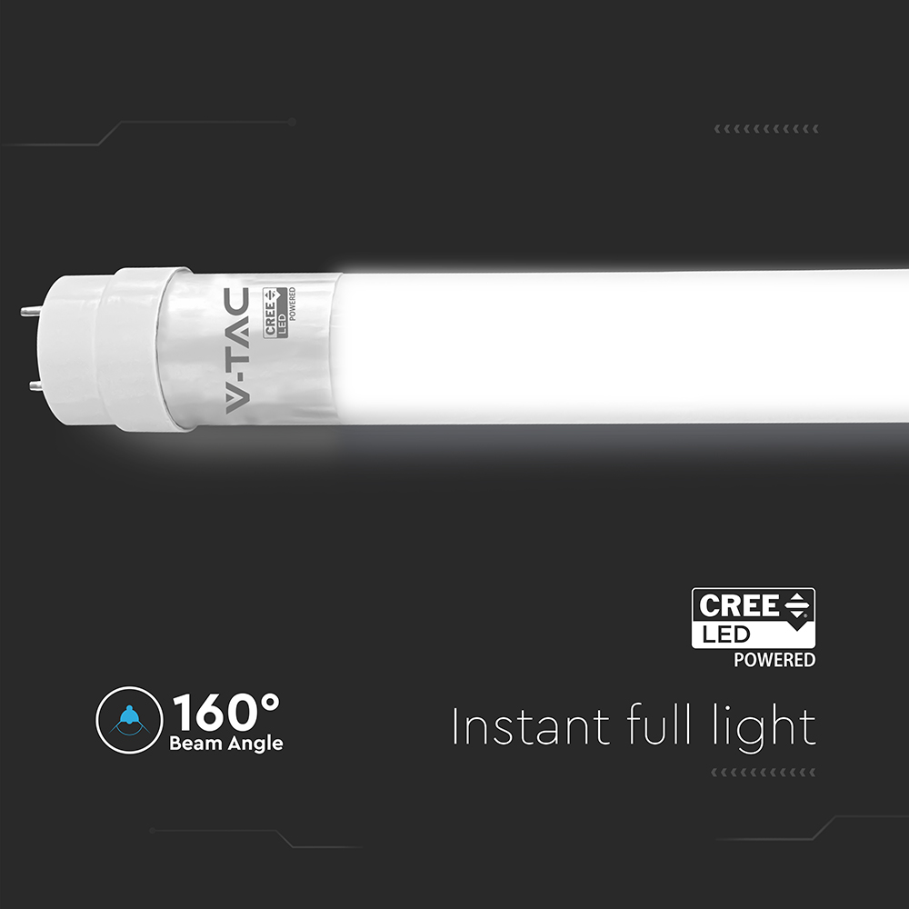 LED Tube CREE CHIP - 120cm 18W G13 Nano Plastic 4000K img 1