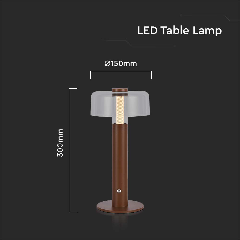 LED Lampada da Tavolo Ricaricabile 3 in 1 Corpo