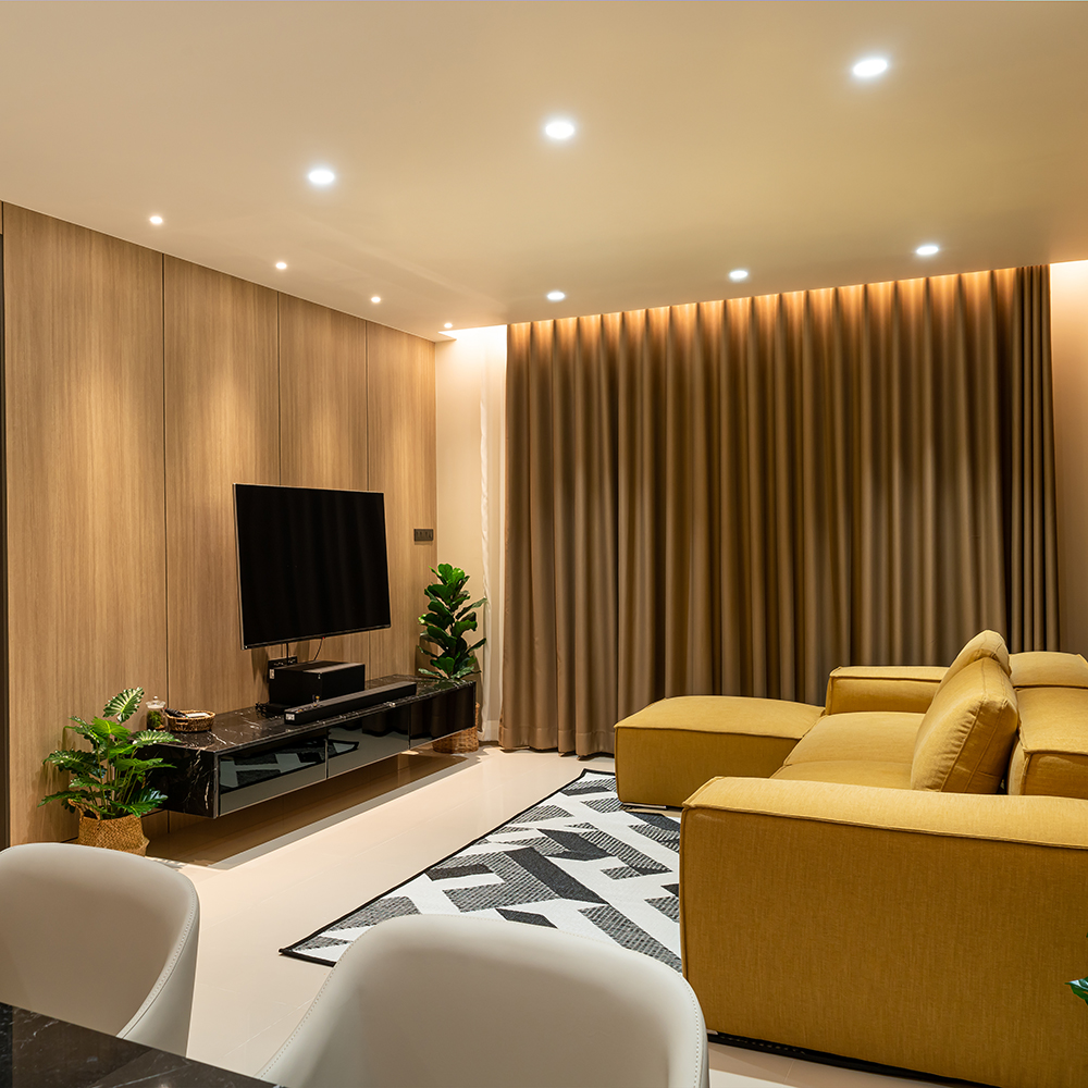 LED Spotlight - CREE CHIP 6W GU10 Ripple Plastic 6500K 38° img 1