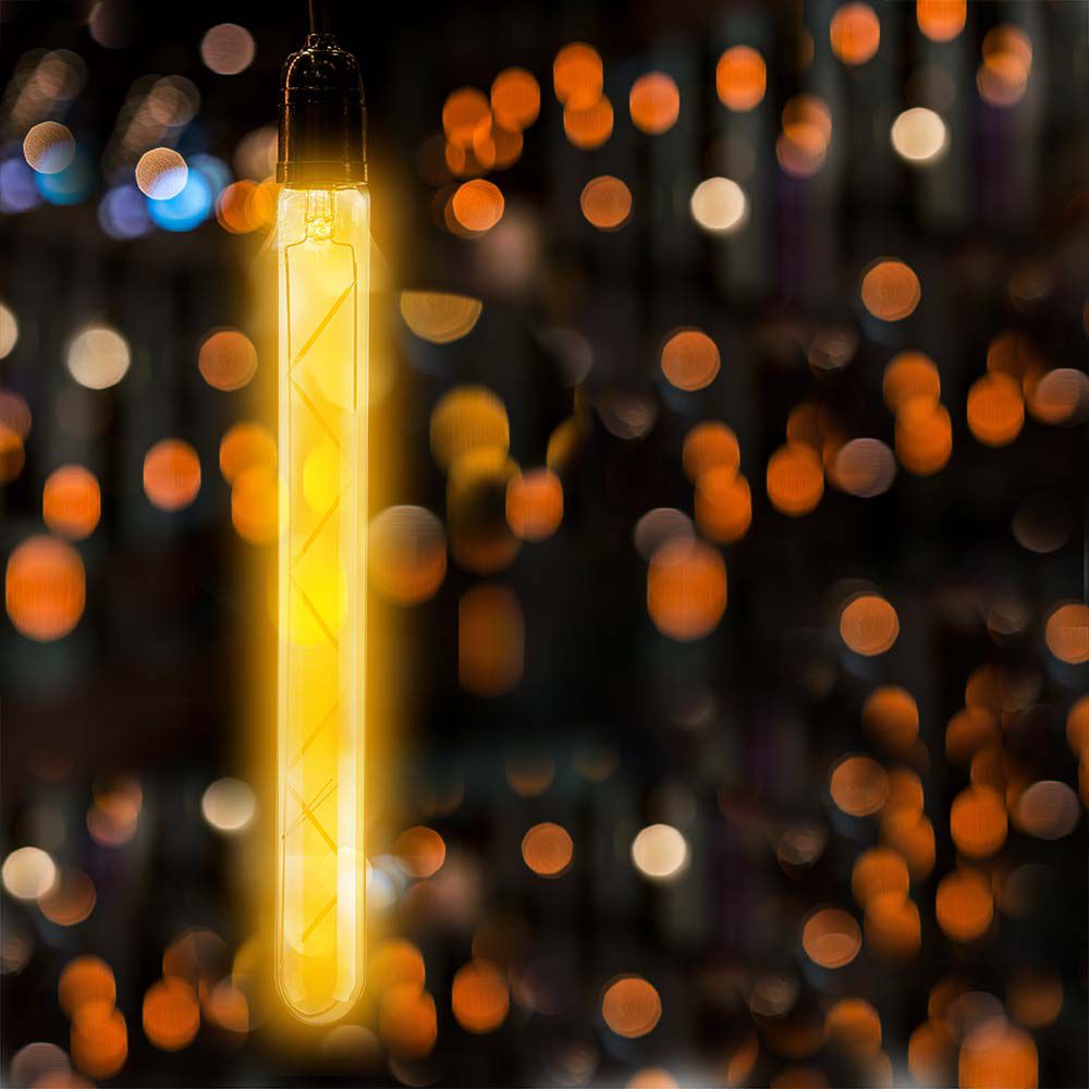 LED - 7W T30 E27 Filament Amber 2200K