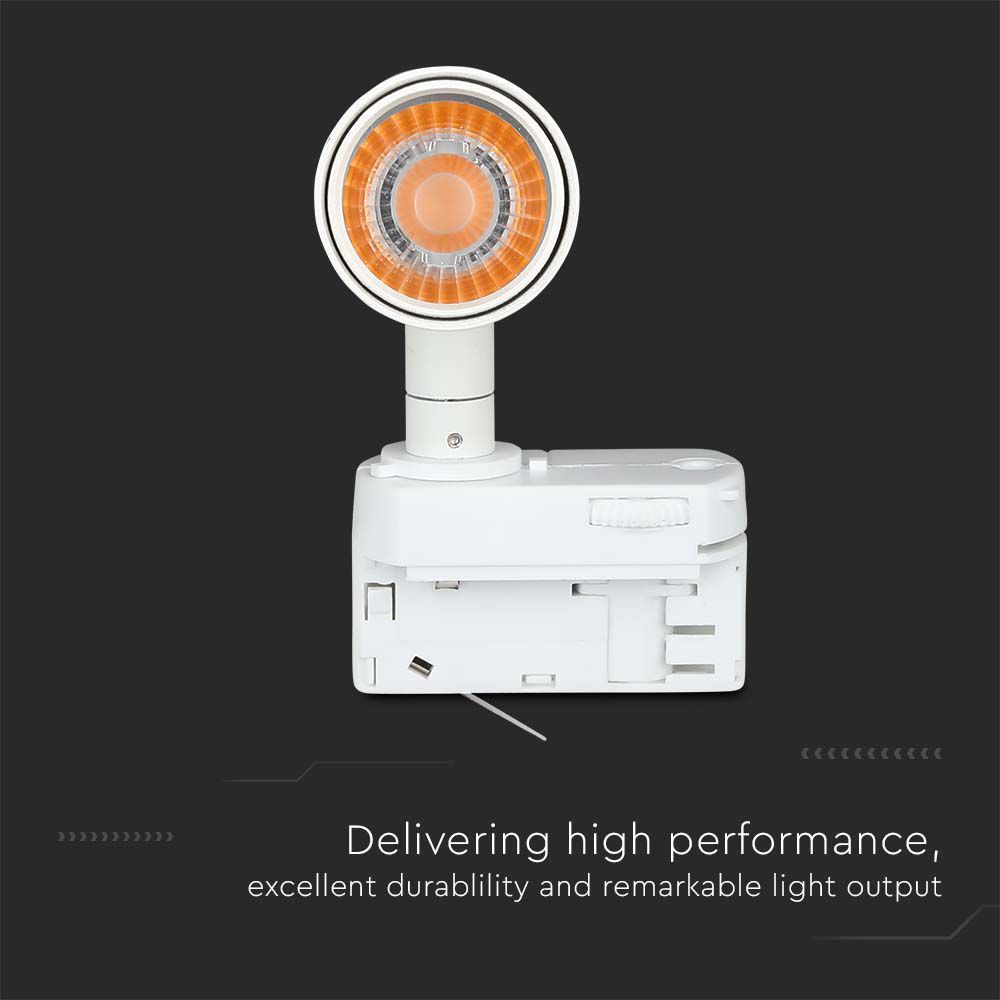 15W LED Tracklight SAMSUNG CHIP White Body 3000K