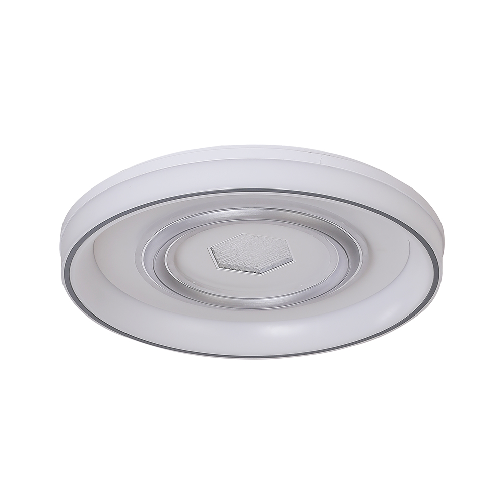 48W LED Decorative Ceiling Lamp (f485*70mm) CCT3IN1 White With IR Remote Control