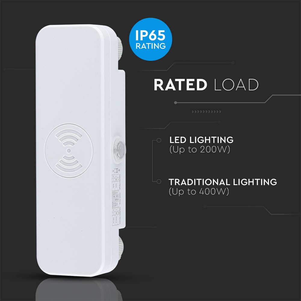 Sensore di movimento Microwave Bianco img 1