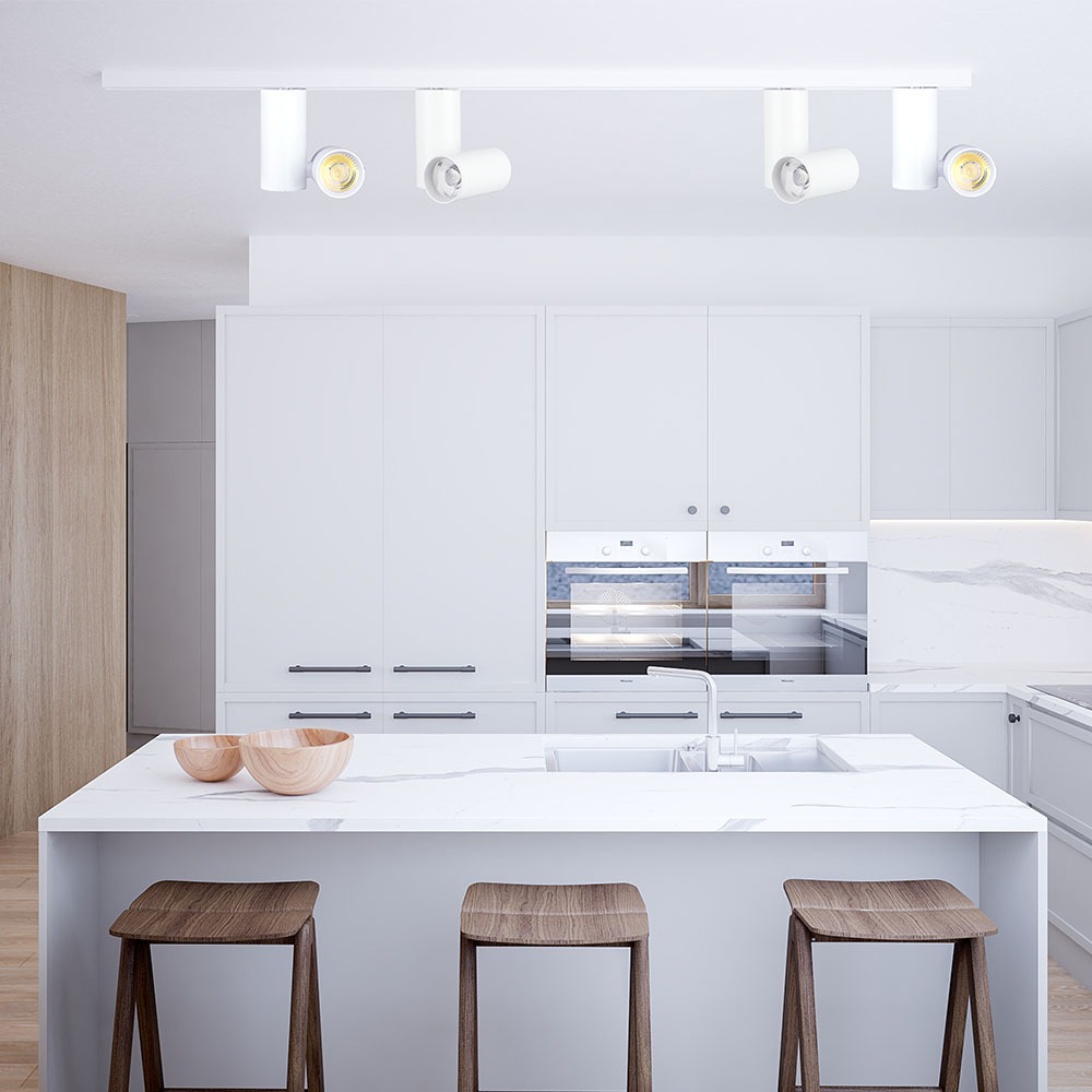 30W Proiettore a pista LED Corpo Bianco Bianco