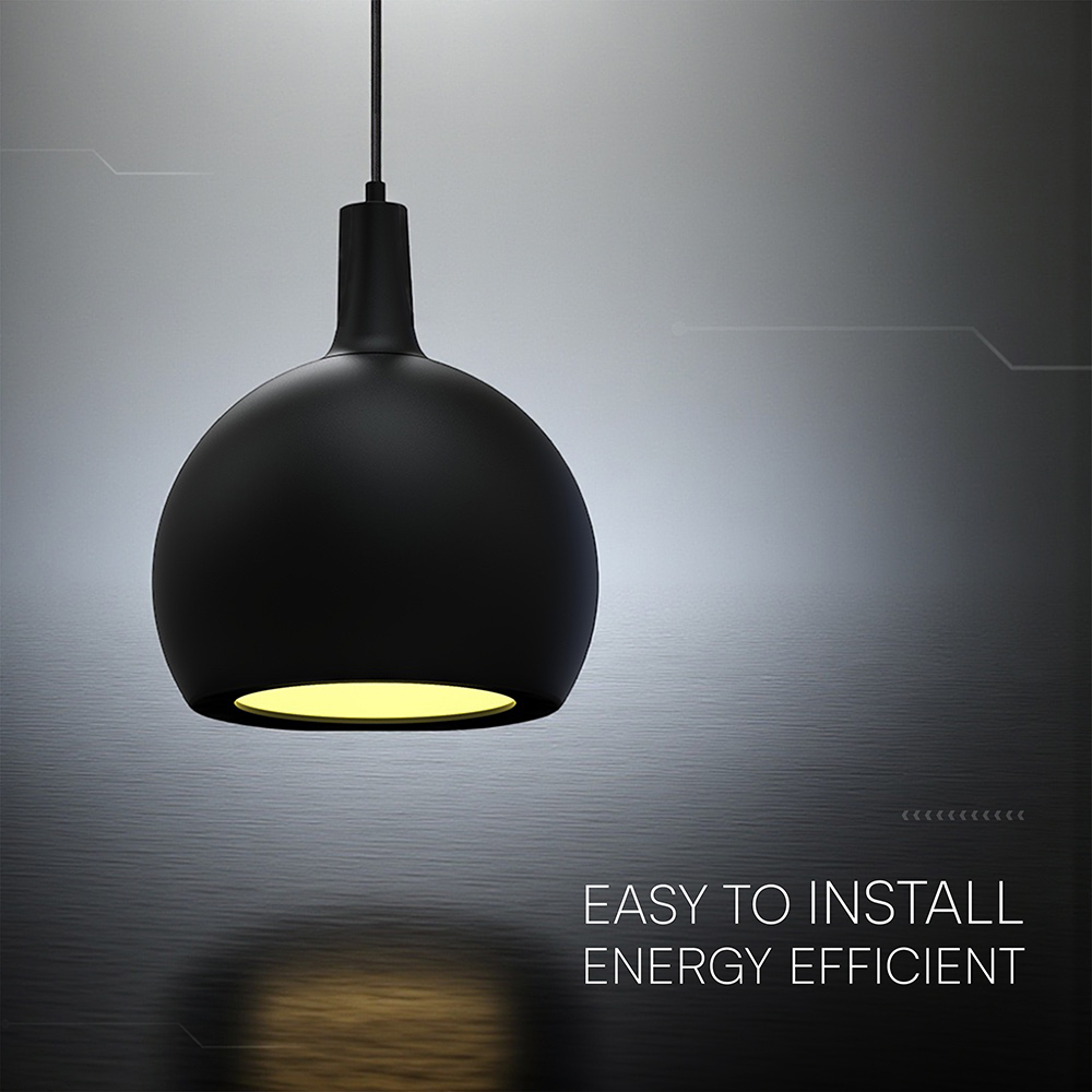 E27 Decorative Hanging Lamp (D280*H218mm) Black Body