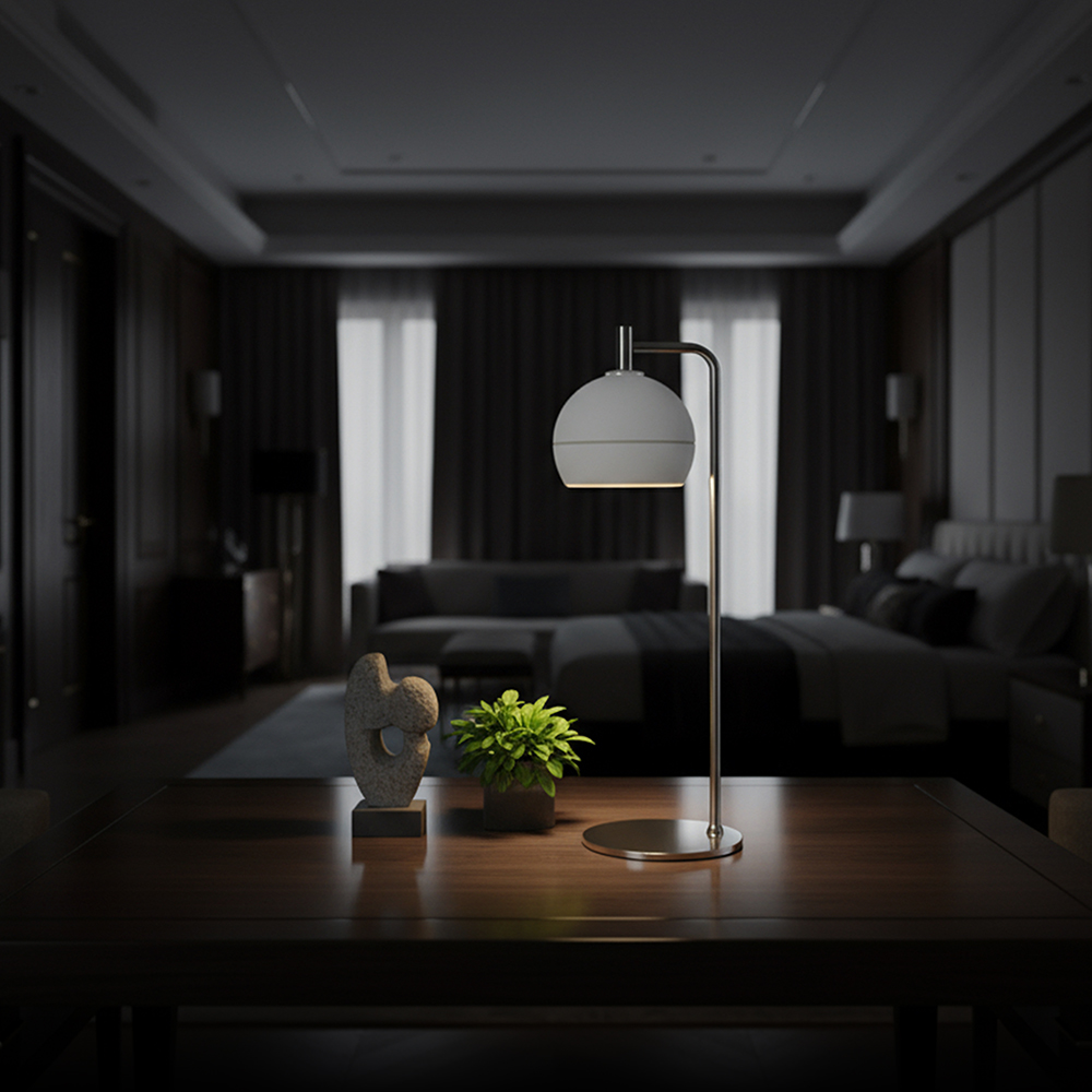 10W LED Decorative Lamp (D140*T5mm) 3000K Brushed Nickel+White img 1