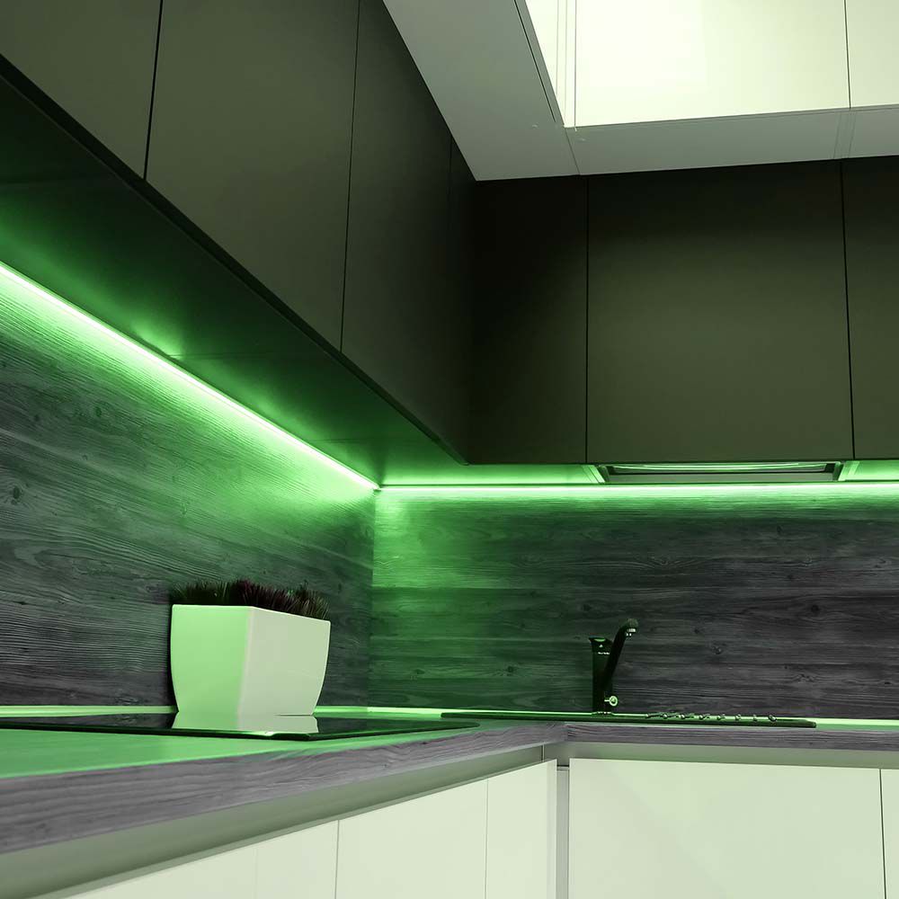 LED Strip SMD3528 - 60LEDs Green IP65 img 1