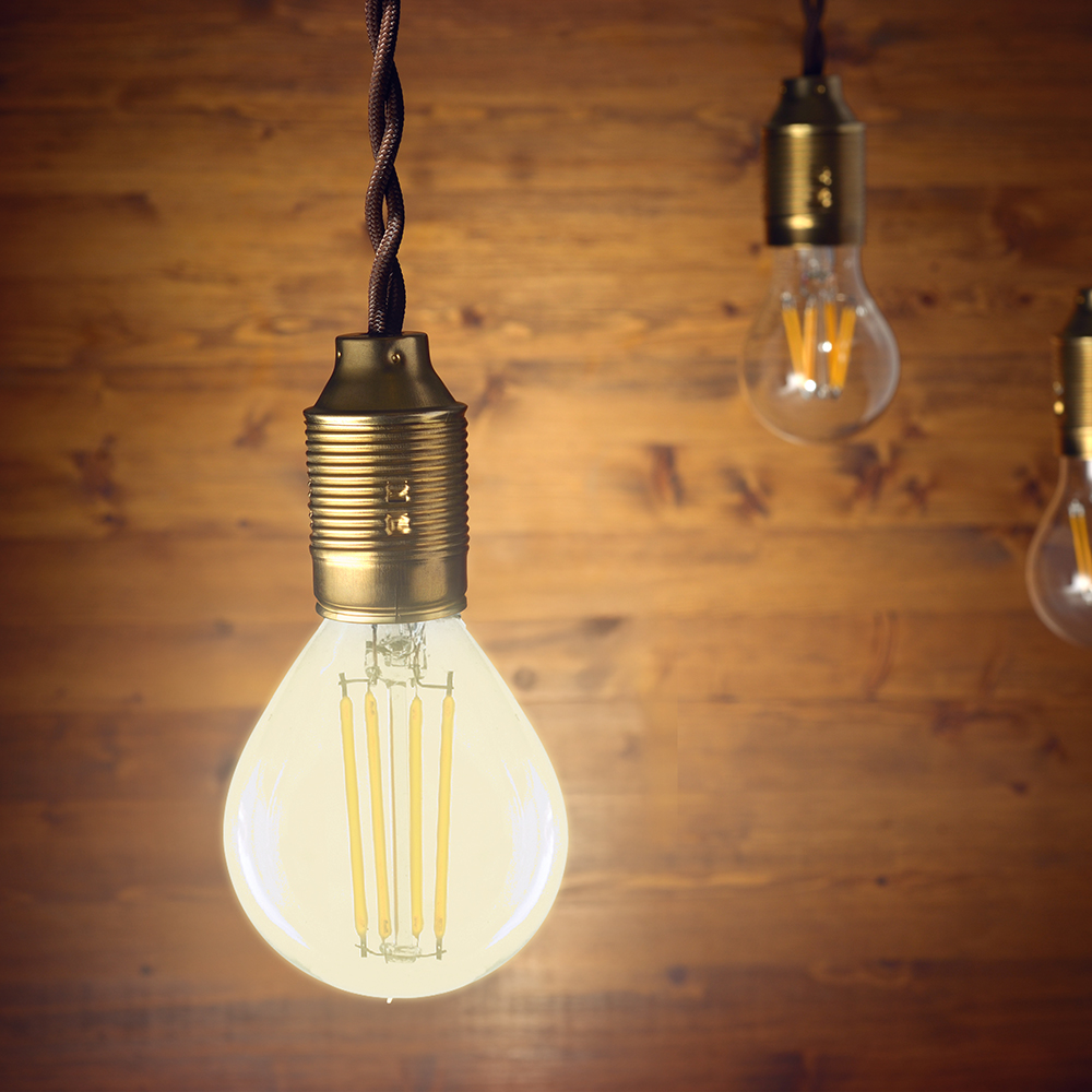 LED Bulb - 4W Filament E14 P45 Clear Cover 4500K