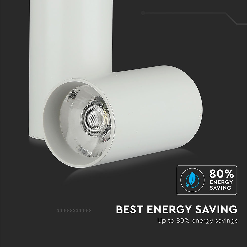 30W Proiettore a pista LED Corpo Bianco Bianco img 3