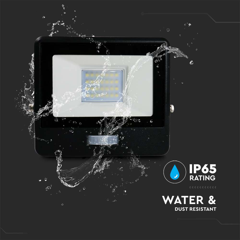 20W LED PIR Sensor Floodlight SAMSUNG CHIP Black Body 3000K img 4