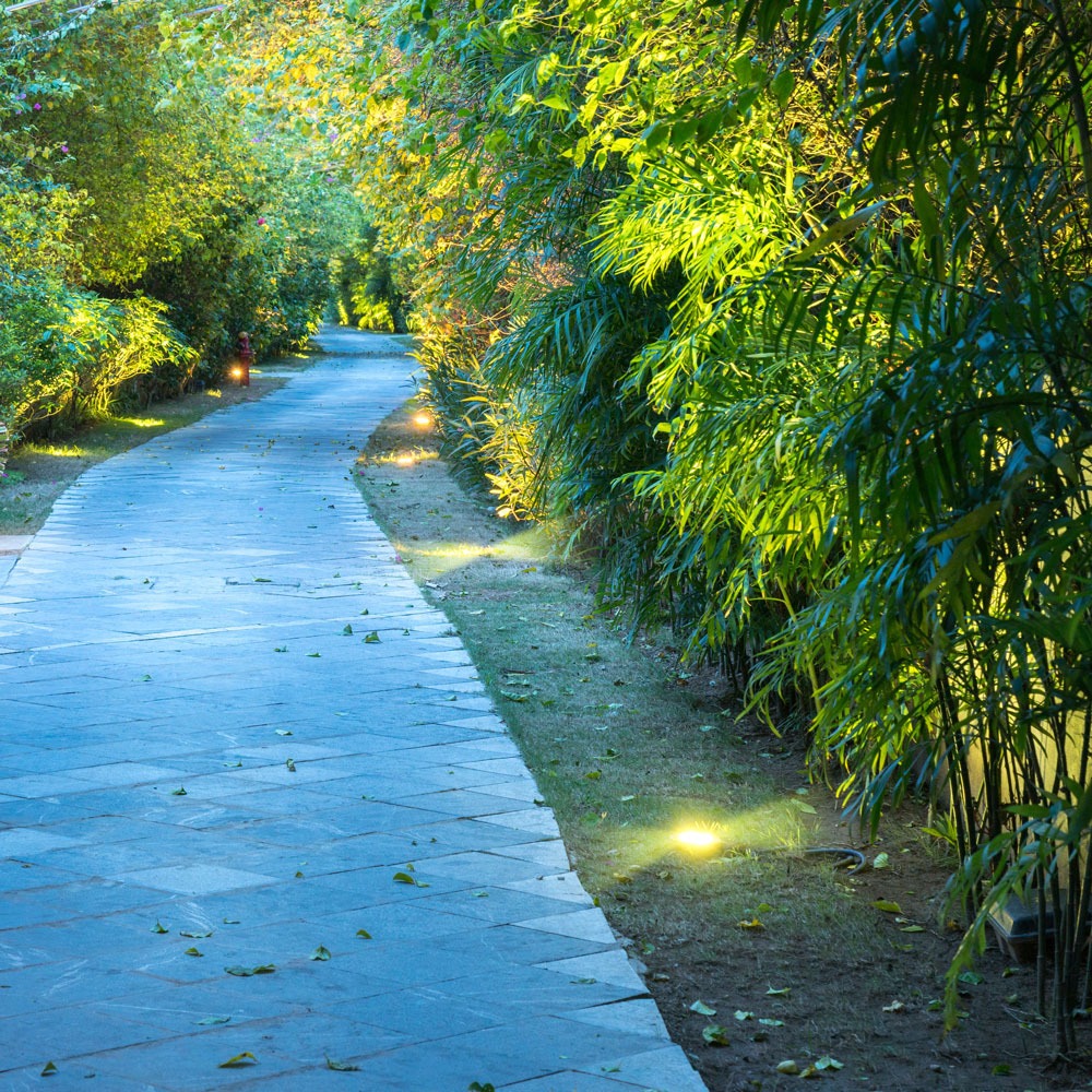 1W LED Faretto incasso pavimento Nero 2 Way 6500K img 1