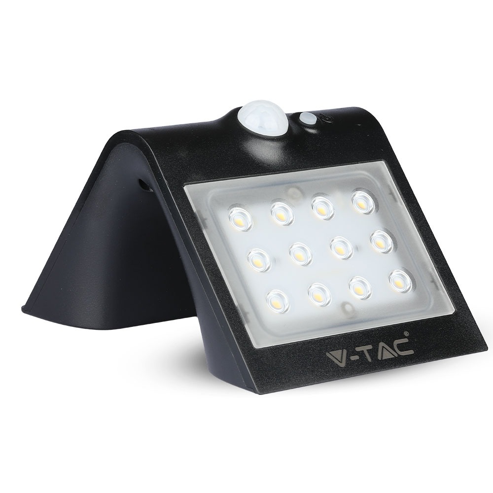 1.5W LED Lampada Solare Luce Bianco Naturale Corpo Nero img 1