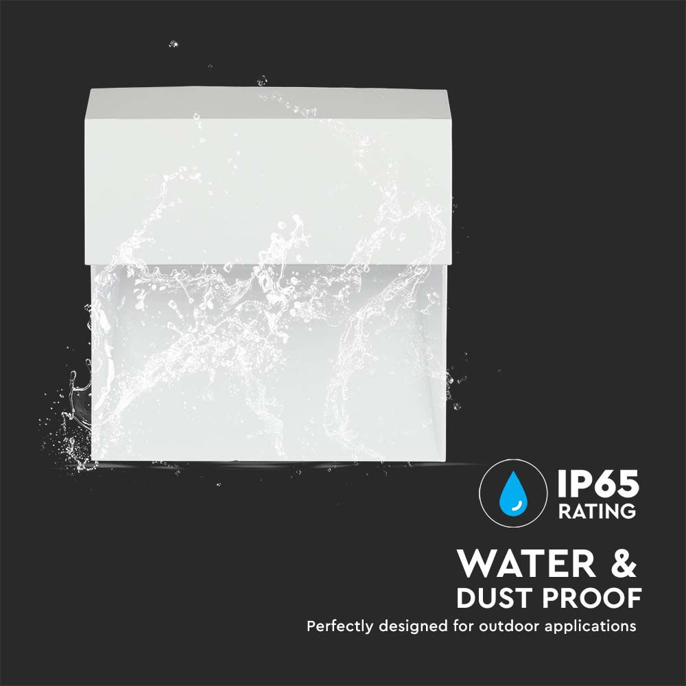 Faretto LED Segna Passo Quadrato Montaggio a Plafone Colore Bianco img 1