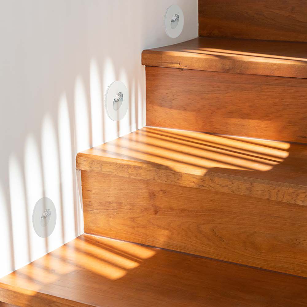 3W LED Step Light Round 3000K img 1