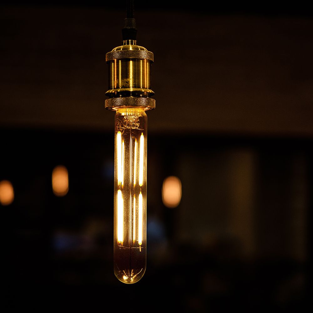 LED Bulb - 4W E14 T20 Filament Clear Glass 3000K