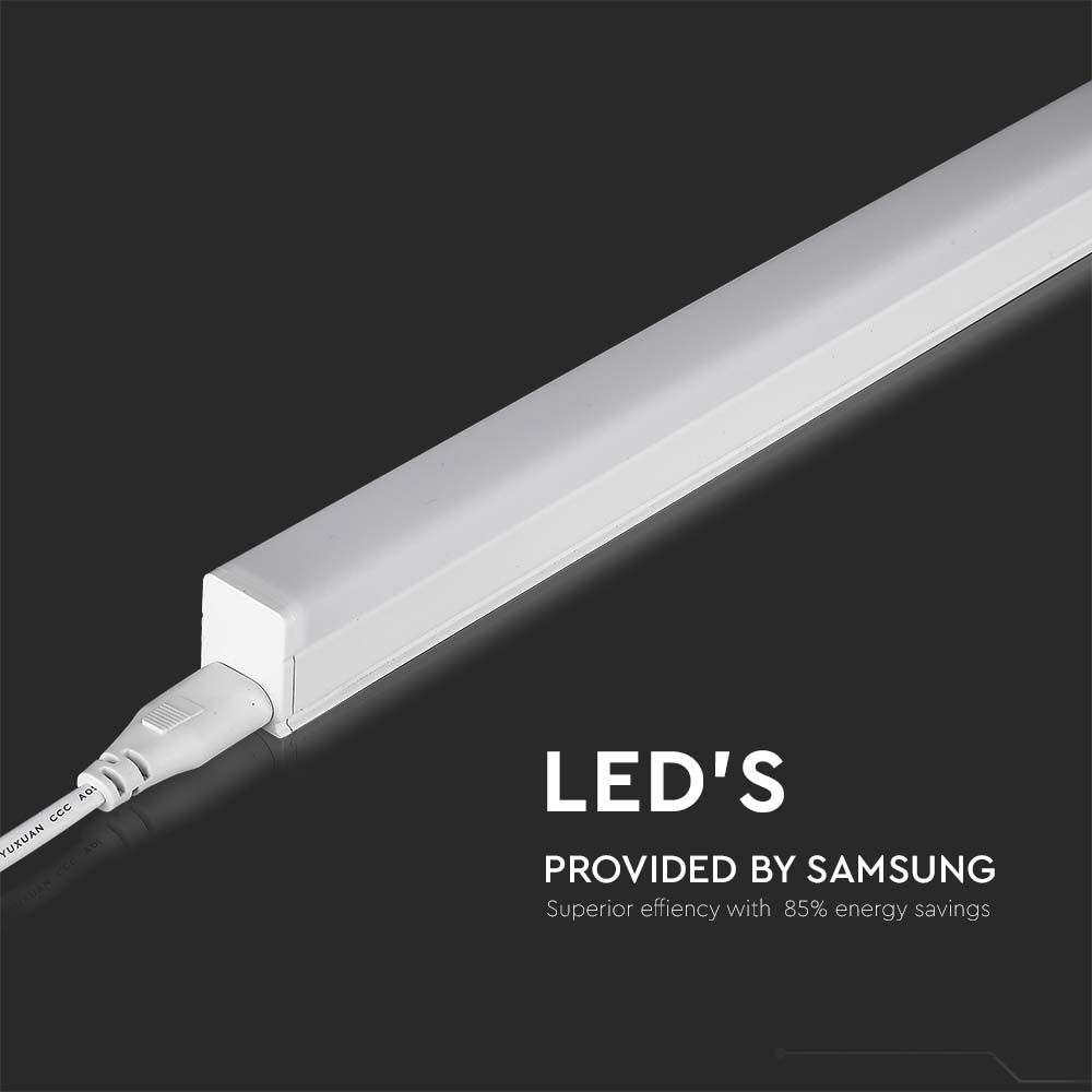 16W LED Batten Fitting Square SAMSUNG CHIP T5 120cm 3000K img 2