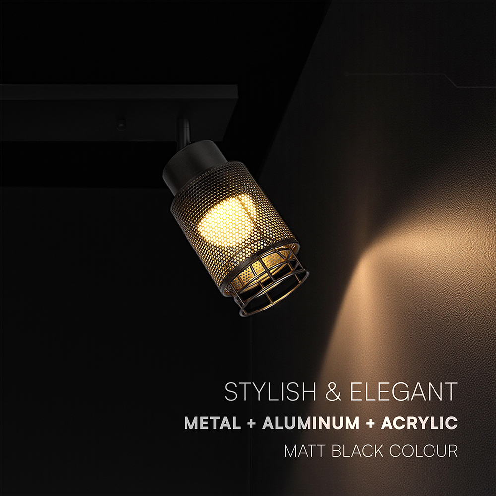 3X6W LED Decorative Ceiling Lamp (L400*W70*H30mm) 3000K Matt Black Body img 1