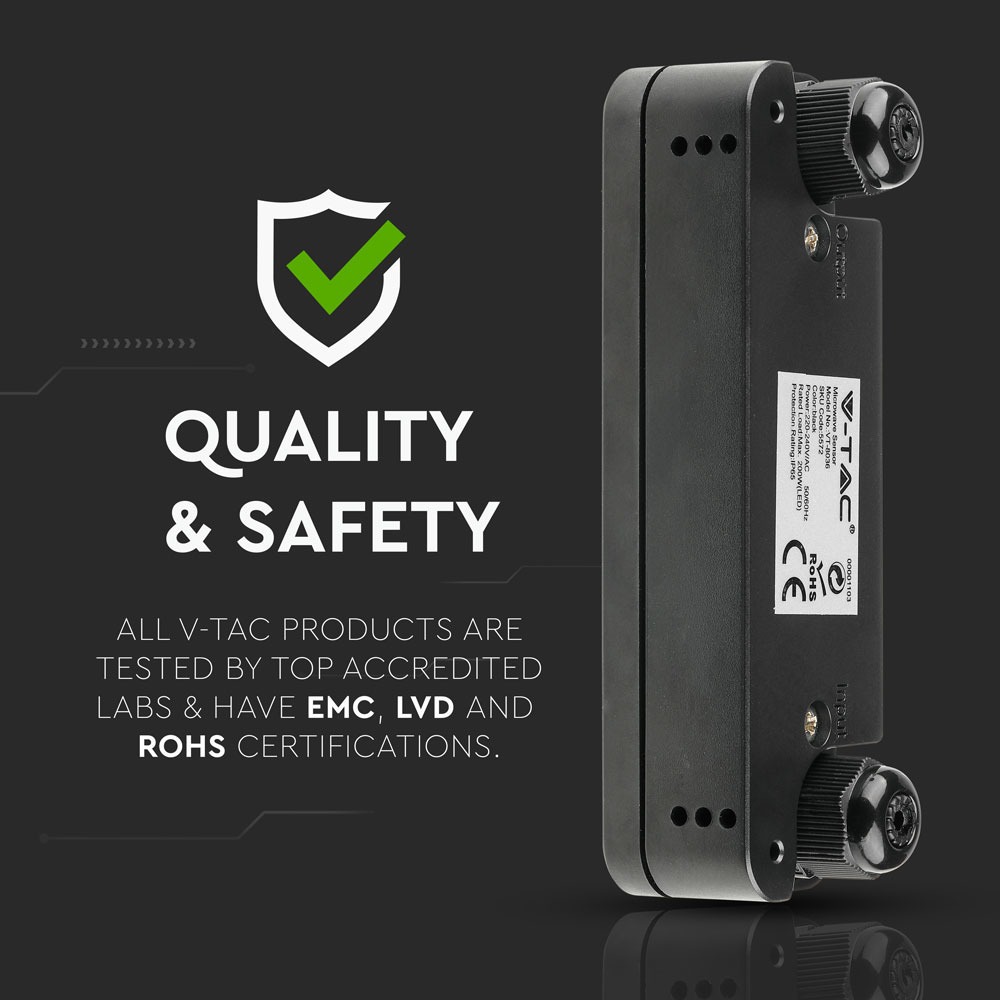 Sensore di movimento Microwave Nero img 3