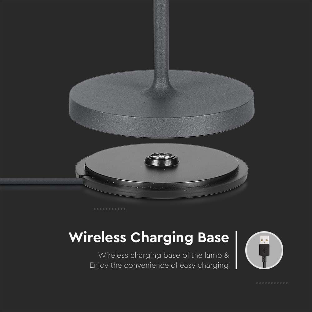 2W  Table Lamp (4400mA Battery) IP54 Green Body 3000K img 3