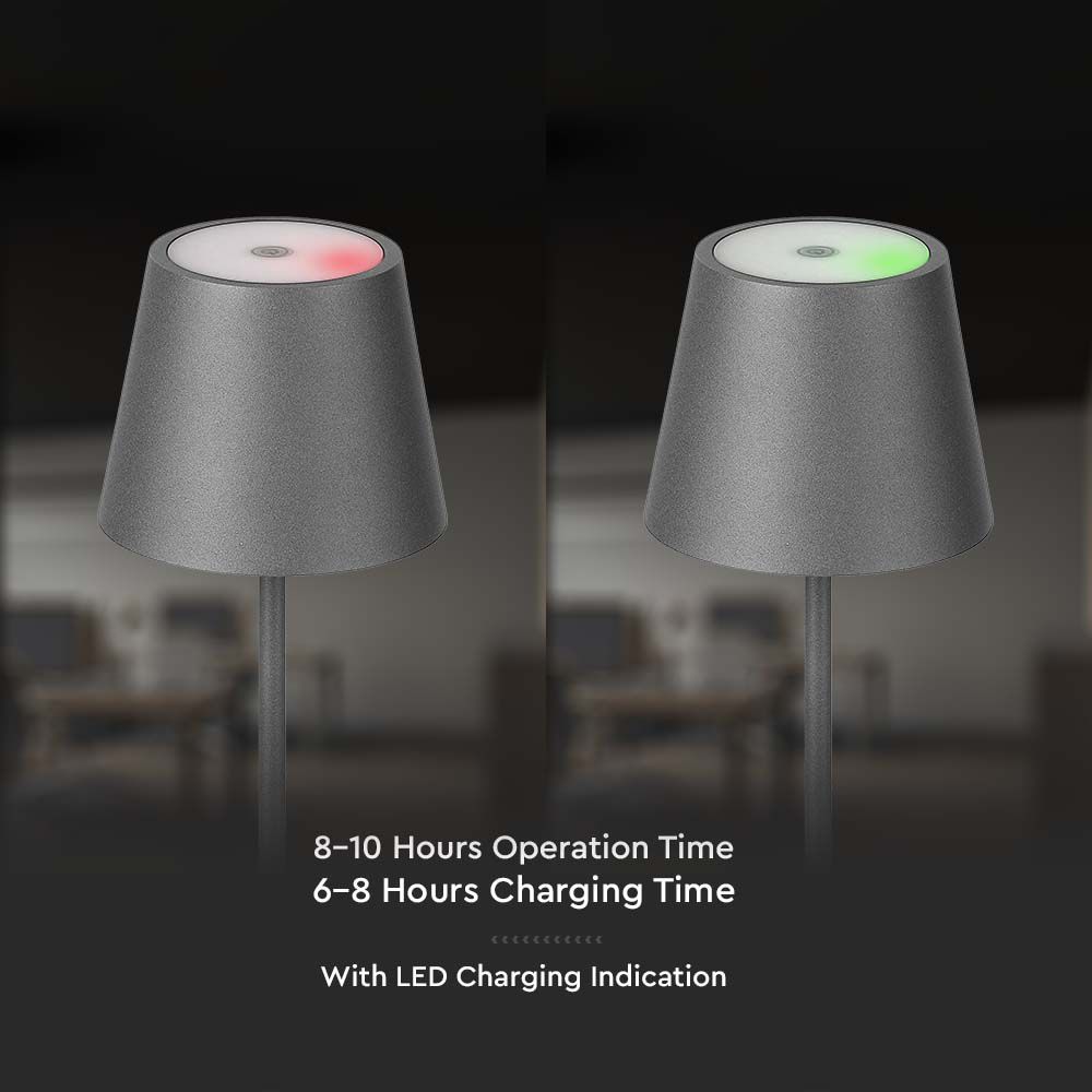 2W  Table Lamp (4400mA Battery) IP54 Green Body 3000K img 4