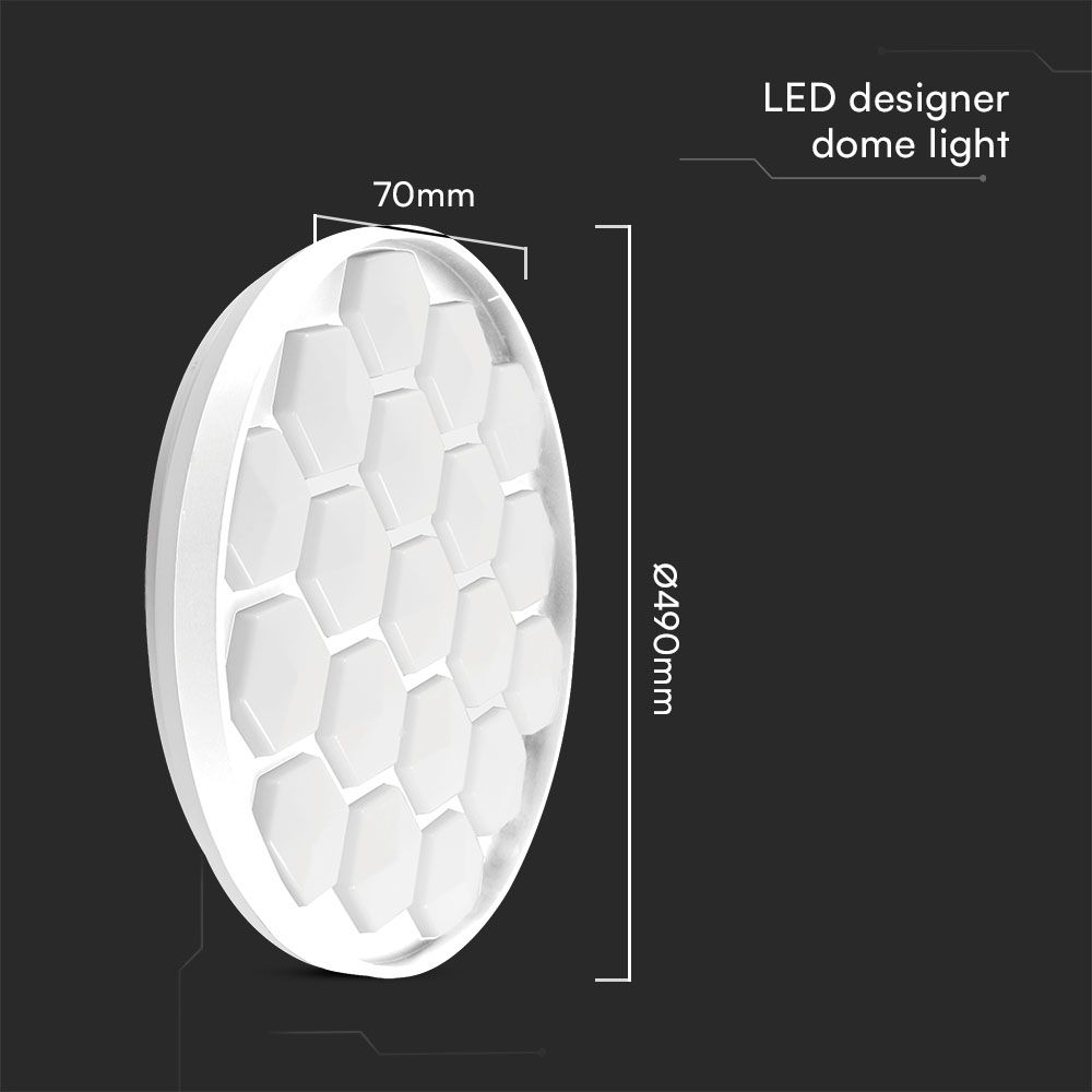 30W - 60W - 30W Designer Domelight Remote Control Dimmable Beehive Cover