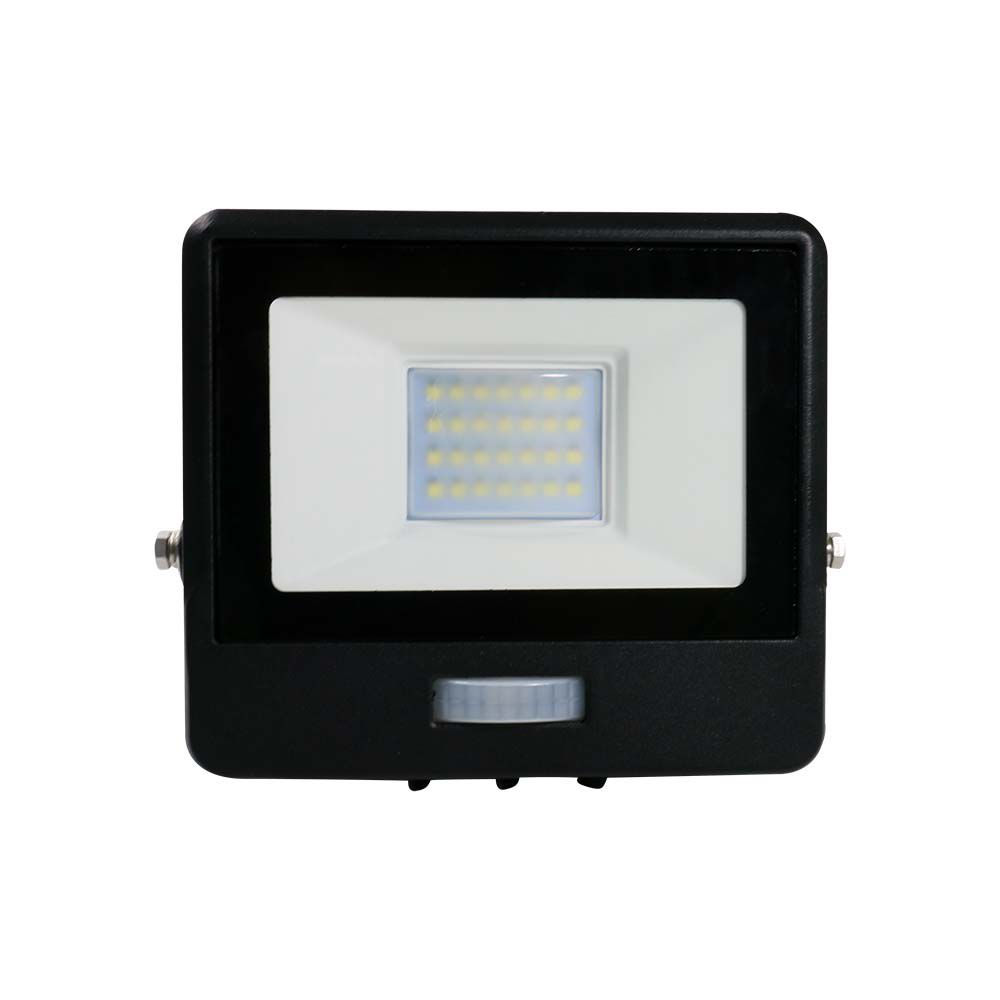 20W LED PIR Sensor Floodlight SAMSUNG CHIP Black Body 3000K img 1