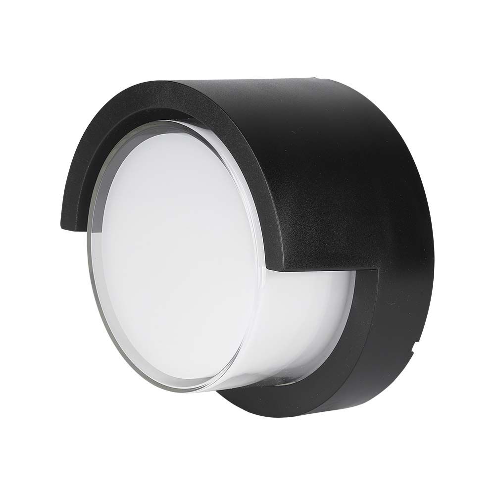 7W LED Wall SamiFrame Black Round 3000K