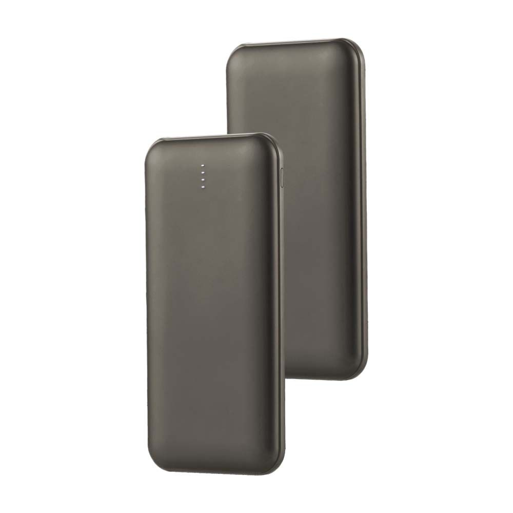 Power Bank 10.000 mAh Dual USB e Tipo C Colore Grigio img 1