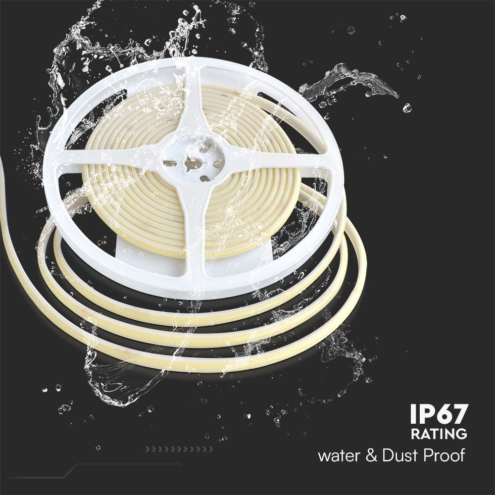 LED COB Strip - 320 LEDS 10W/M Blue IP67 24V img 3