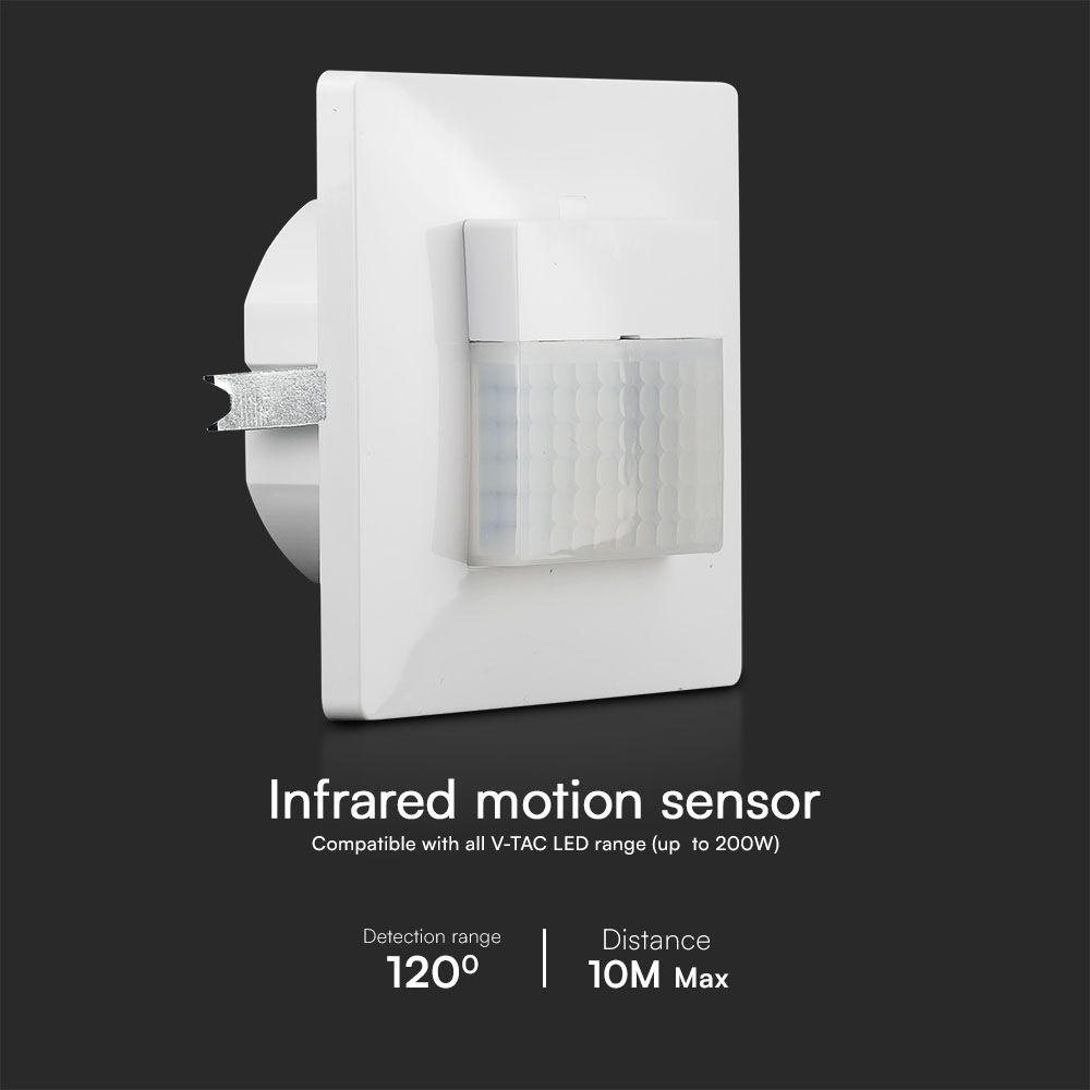 PIR Sensor Two Whire Line 120º Detection Rate White body