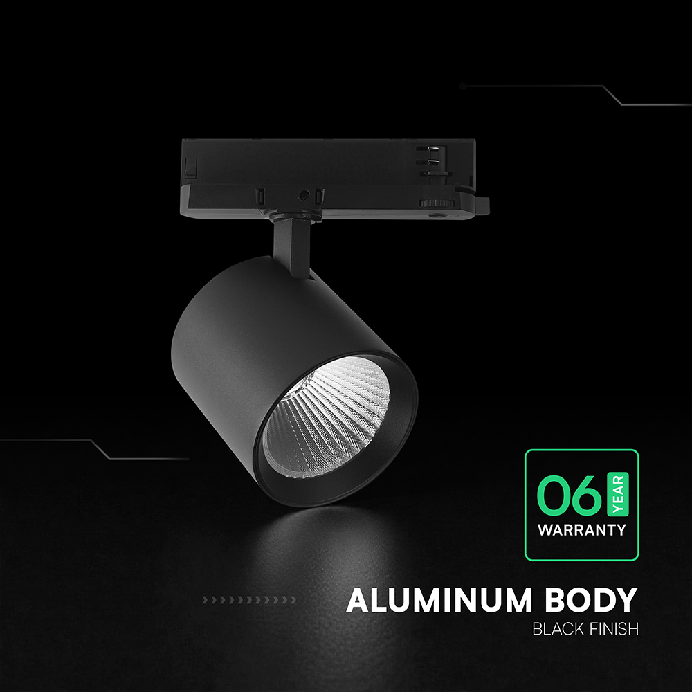 36W LED COB Tracklight CREE CHIP 4000K Black Body img 2