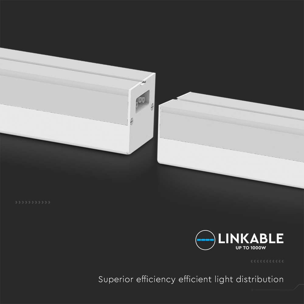 Plafoniera LED Lineare 40W 120cm Colore Bianco 6500K IP20 img 3