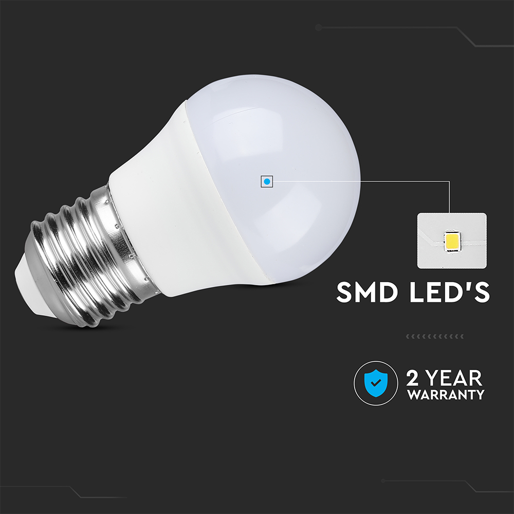 LED Bulb - 6.5W E27 G45 4000K