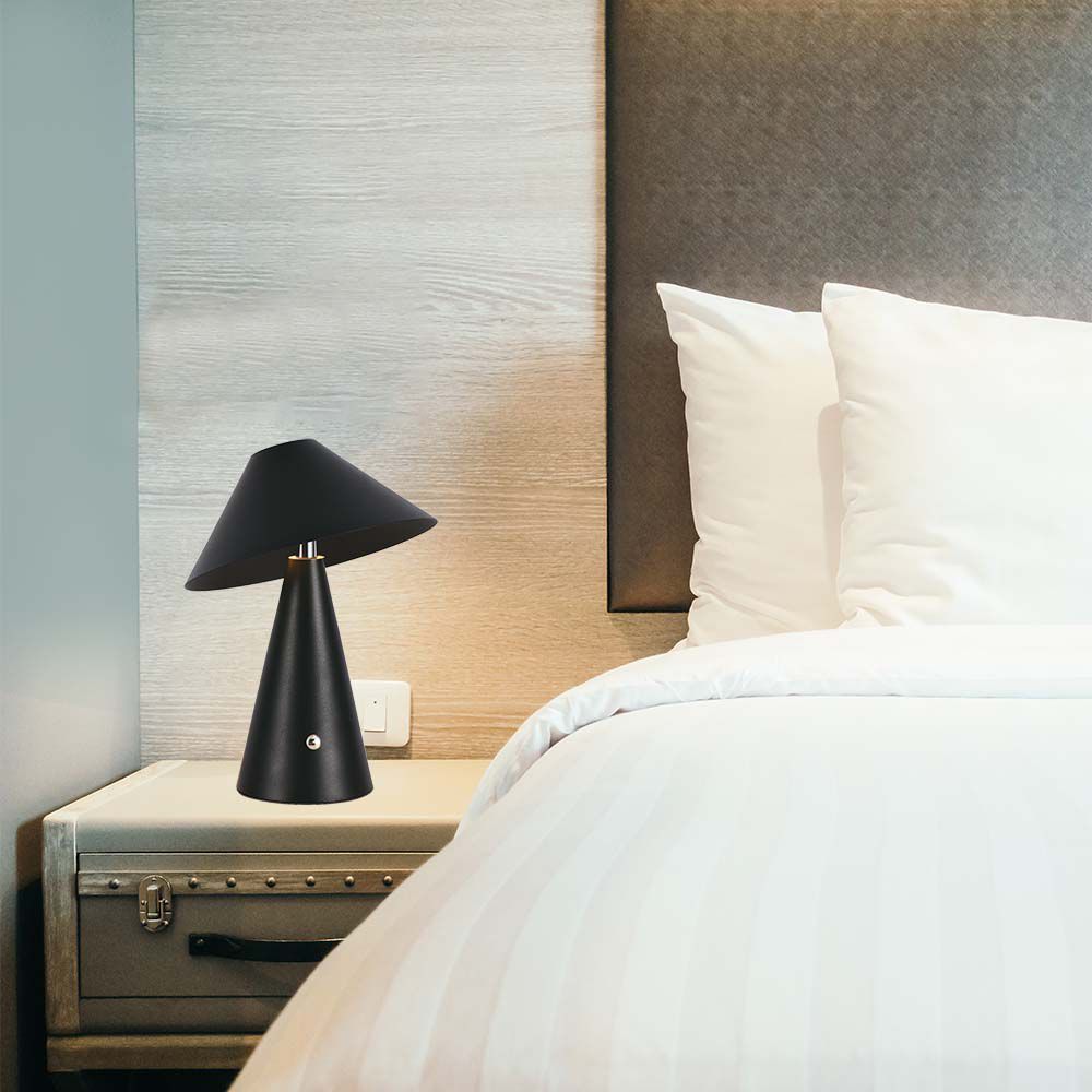 LED Lampada da Tavolo Ricaricabile 3 in 1 corpo nero img 1