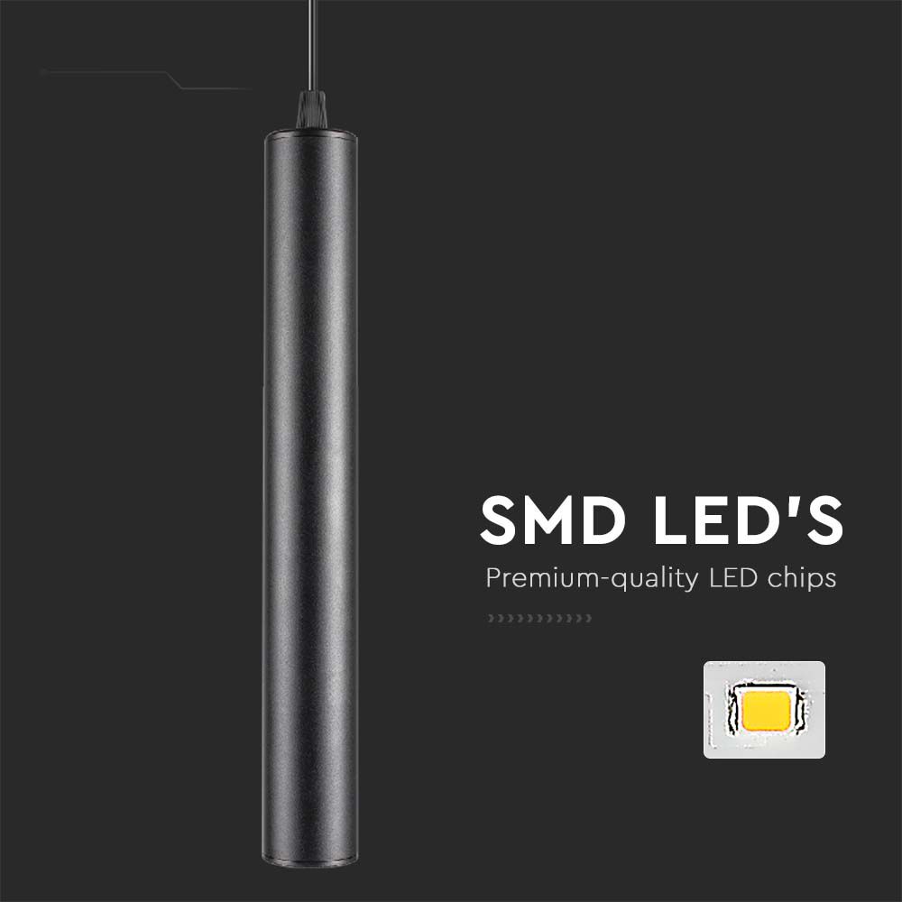 14W LED Magnetic Track Light Pendant 4000K Black Body img 1