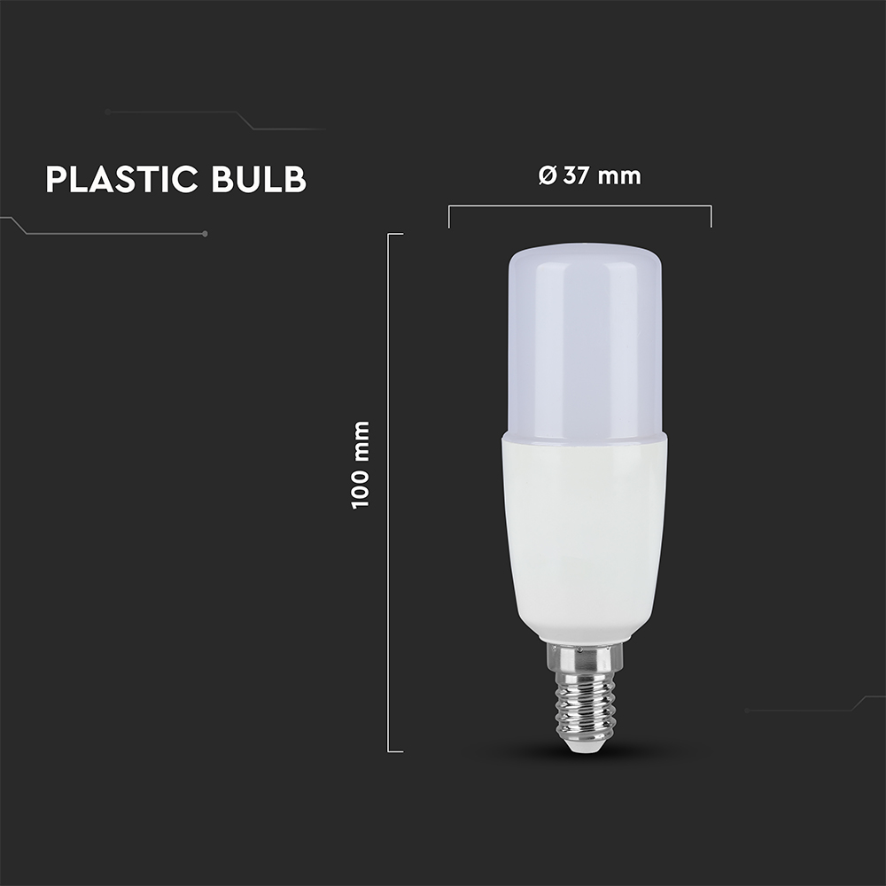 LED Bulb - SAMSUNG CHIP 7.5W E14 T37 Plastic 4000K