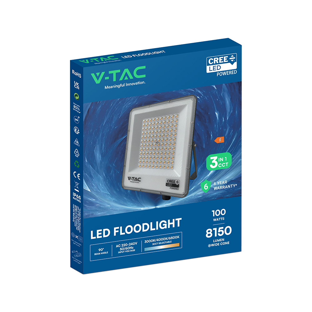 100W LED Floodlight CREE CHIP 3in1