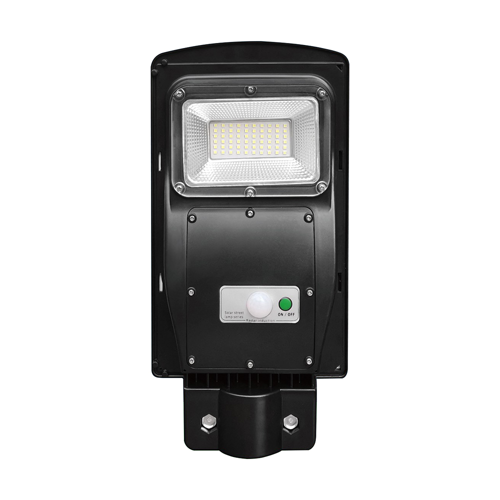 6W LED Plastic Solar Street Light 6000K Black Body