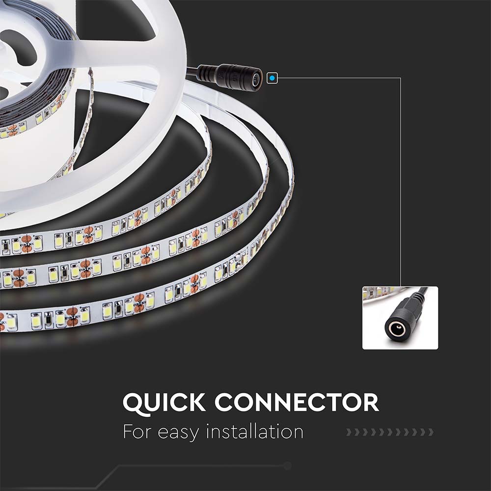 LED Strip SMD2835 - 168 LEDs 24V IP20 6400K  140LM/W img 5