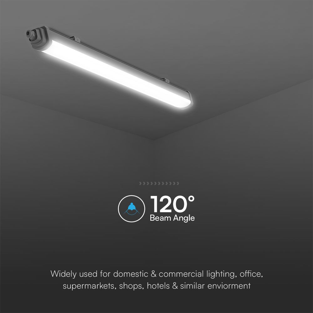 LED Waterproof Lamp SAMSUNG CHIP GT Series 1200mm 36W 6500K 120LM/WATT Quick Connection img 4