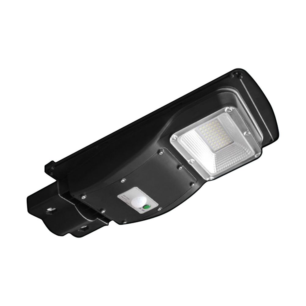 6W LED Plastic Solar Street Light 6000K Black Body img 2