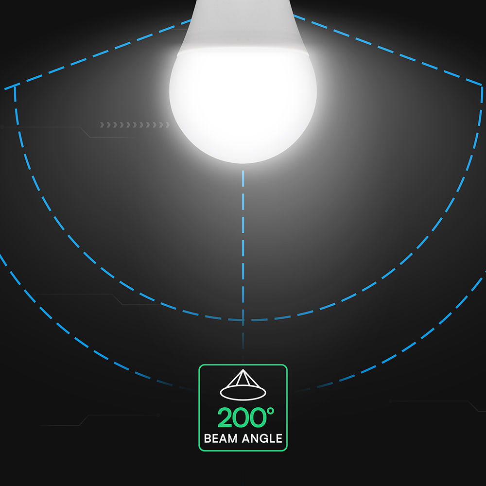 LED Bulb CREE CHIP - 10.5W E27 A60 Thermoplastic 4000K img 1