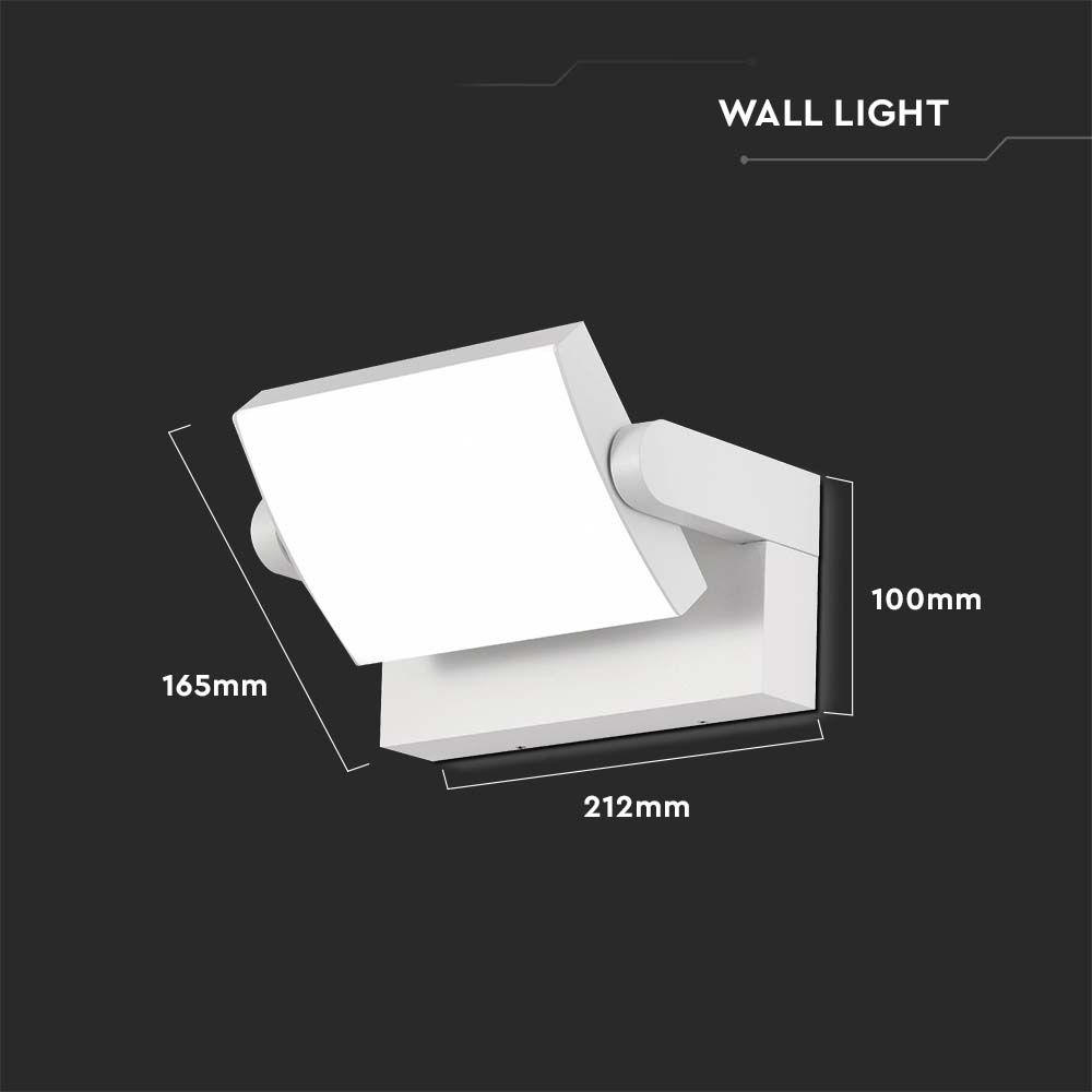 20W LED Wall White Body 4000K IP65