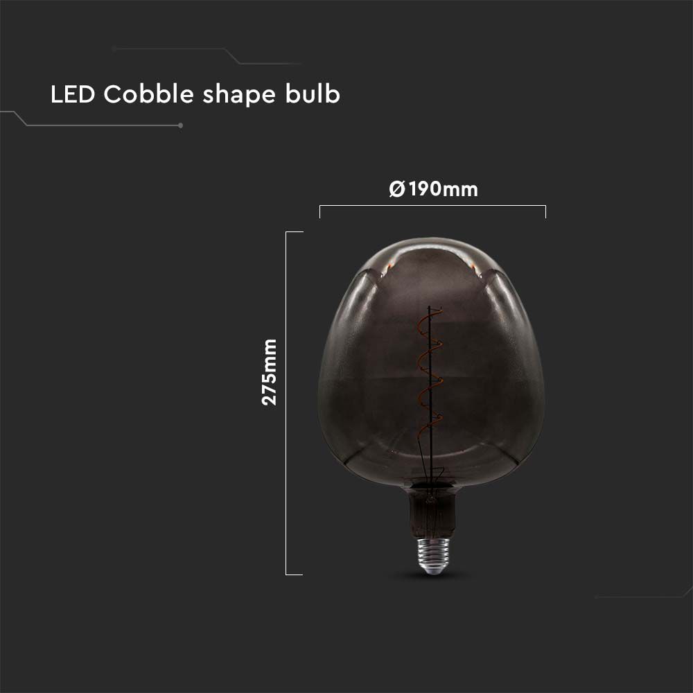 LED Bulb - 4W Filament Apple Shape Black